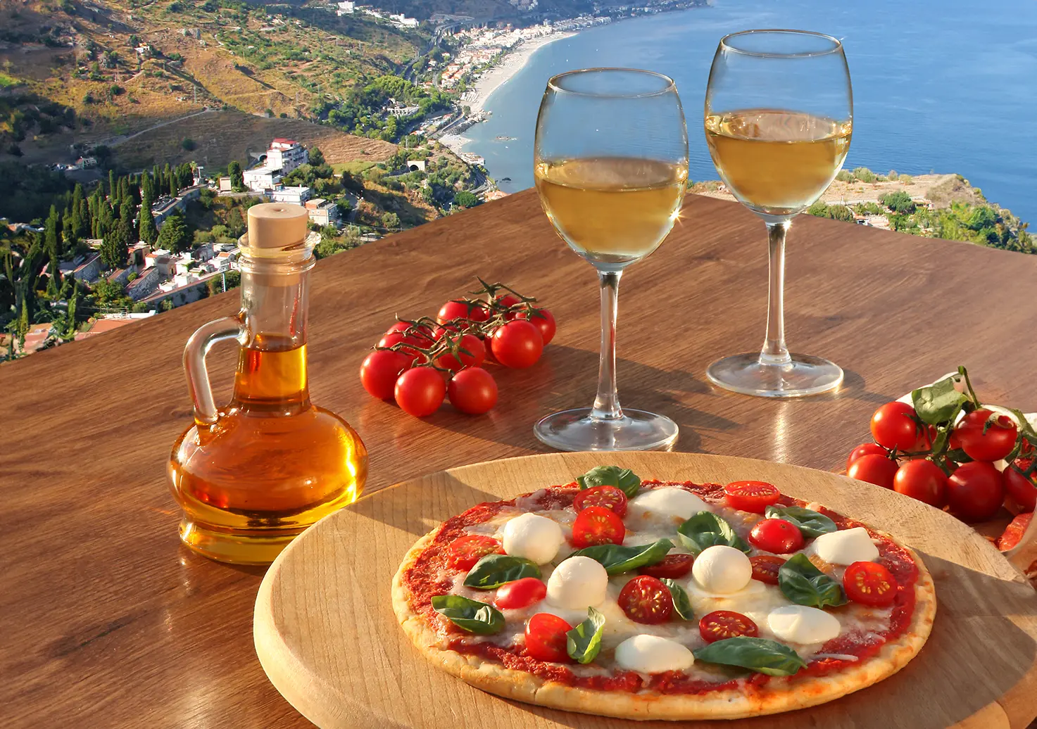 Pizza italiana estilo Nápoles