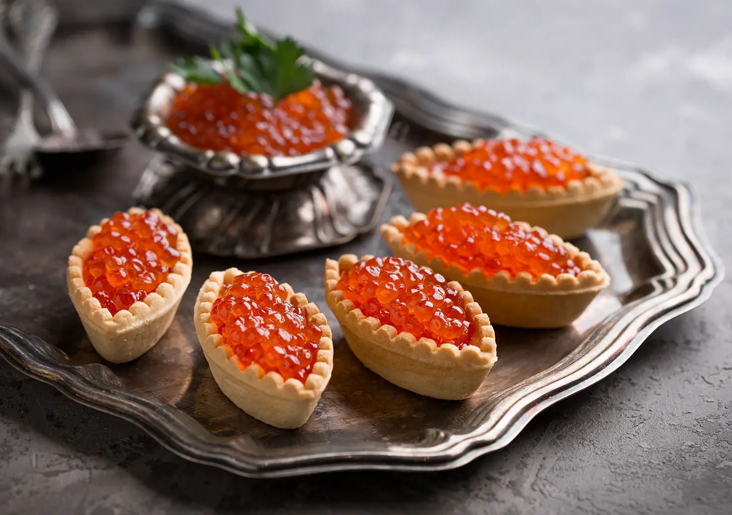 Blini rusos con rellenos dulces y salados