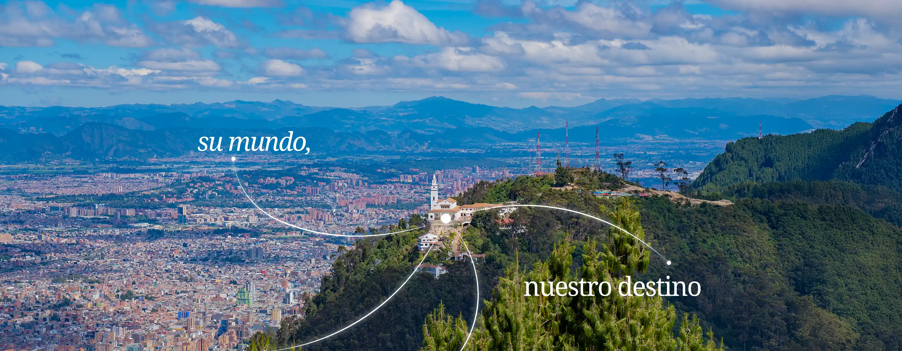 Mirador hacia la Laguna de Guatavita y el paisaje de la sabana